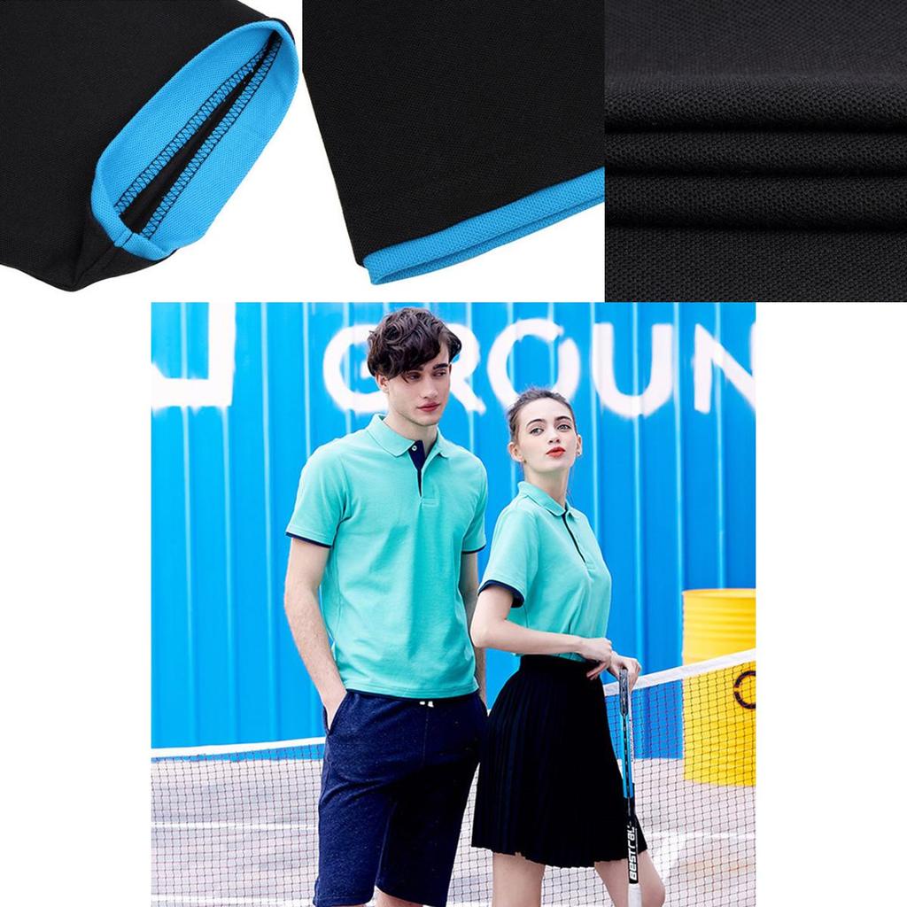 Premium Quality Mens Classic Short Sleeve Summer Golf Sport Shirts Solid T-shirt