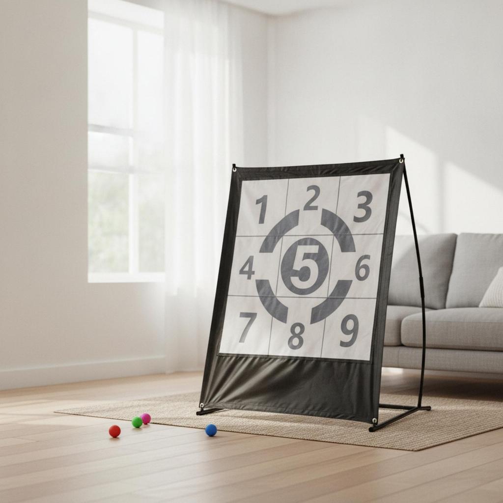 9-Hole Pitching Net Sturdy Baseball Target Professional-Grade for Coaches