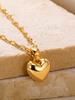 Stainless Steel Gold Beloved Charm Pendant Necklace for Women New Trend Girls Clavicle Chain Jewelry Holiday Gift