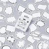 Momo Black & White Speech Bubble Stickers - 45 Creative Decorative Ins Journal Pieces