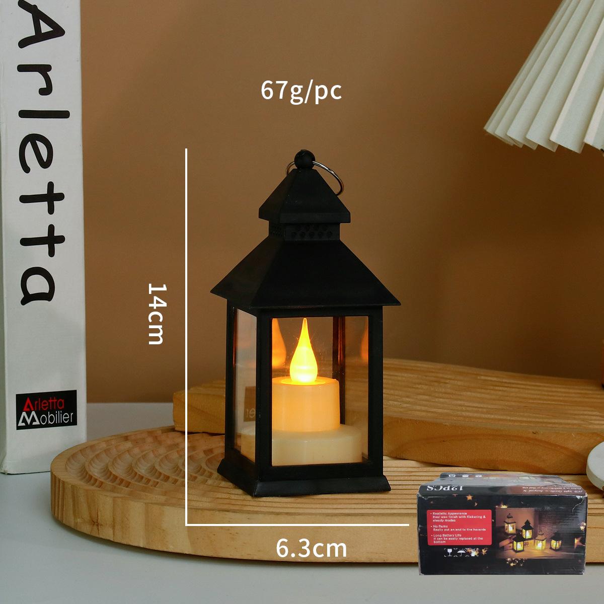 

Portable LED Candle Lamps Camping Horse Tent Lanterns Outdoor Garden Desk Holiday Atmosphere Retro Night Light Decorative Lamps no battery&warm light