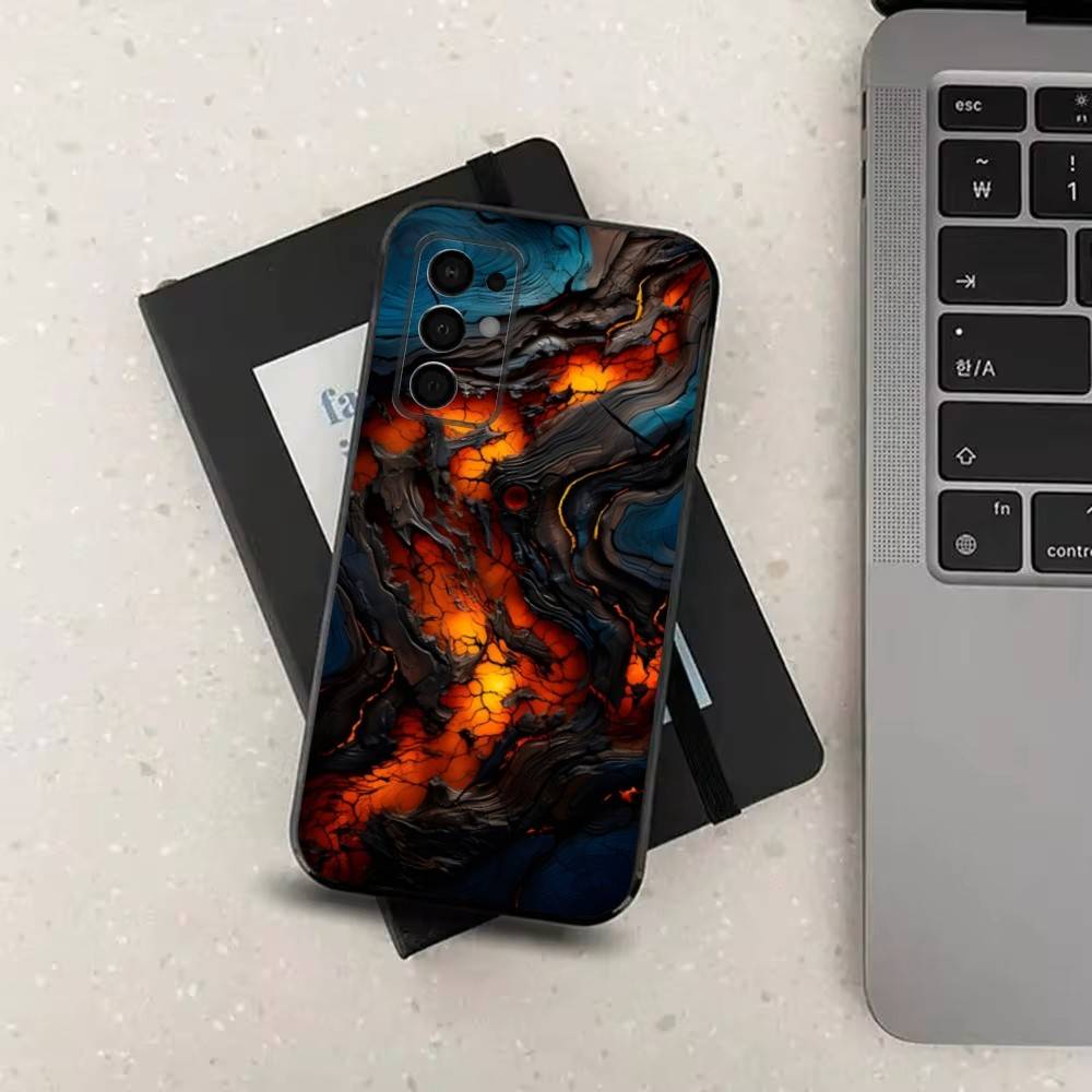 Wood Texture Natural Case For Samsung Galaxy A73,52,71,53,32,72,41,J7,22,Note,31,8,9,Soft Black Silicone Cover