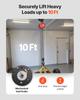 Hand Chain Hoist, 2 Ton Capacity, Manual Chain Block with Upgrade G70 Galvanized Chain, 3 m Lifting Height, Heavy Duty Pulley Hoist for Garage