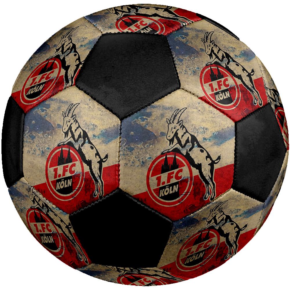 Pallone da calcio Koln, colorato, adatto a tutte le età, cucito a macchina, materiale PVC, qualità da competizione, durevole e ad alto rimbalzo
