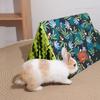 Practical Cartoon Hamster Hiding House Breathable Hamster Tent Guinea Pig Nest Parrot Pattern with Tassel Parrots Hammock Summer