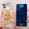 For Realme 9i 4G Case RMX3491 Transparent Cute Cat Fashion Butterfly Funny Painted Casing For Real me 9i 4G Cover