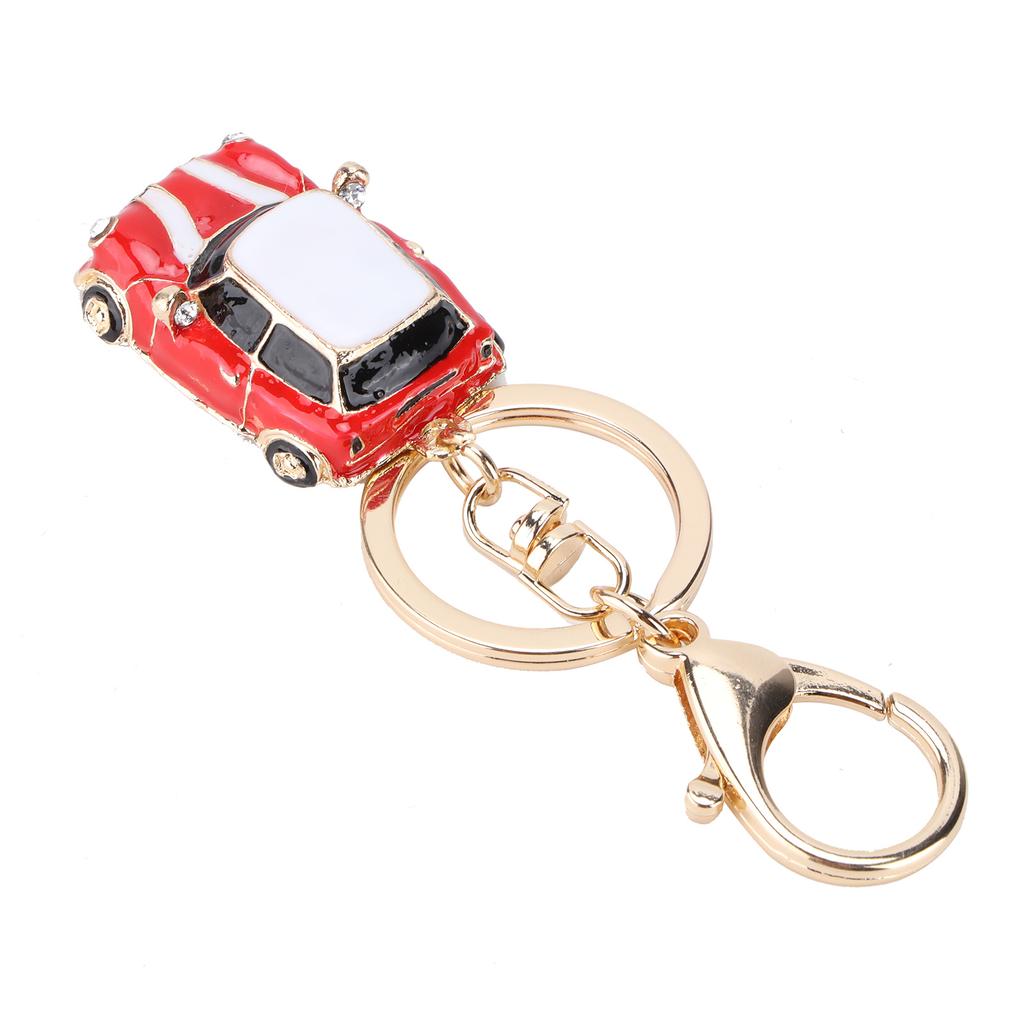 Keychain Pendants Mini Metal Decorative Cute CarShaped Key Rings for Gift Fashion Hand Bag Backpack Decoration