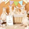 4-12Pcs One Silly Goose Stuffed Animal Plush Toy 9.8 Inch Goose Plush Soft Toy For Baby Shower Birthday Party Favors Gifts