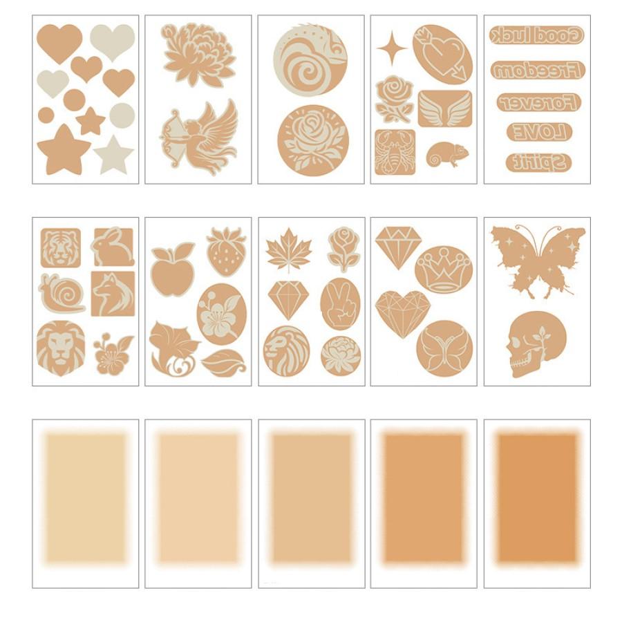 

15 Sheets Tattoo Cover Up Patch, Tattoo Masking Tape, Ultra Thin Patch For Tattoo Scar And Birthmarks, Invisible Waterproof Skin