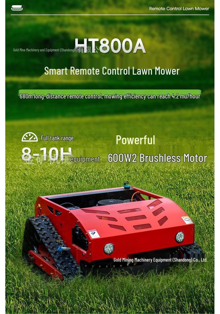 Gas-Powered Remote Control Lawn Mower & Self-Propelled Weeder