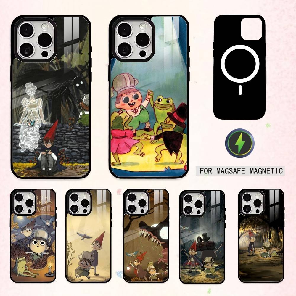 Gothic O-Over the G-Garden W-Wall Phone Case For iPhone17,16,15,14,13,12,11 Plus,Pro Max Magnetic For Magsafe Wireless Charging
