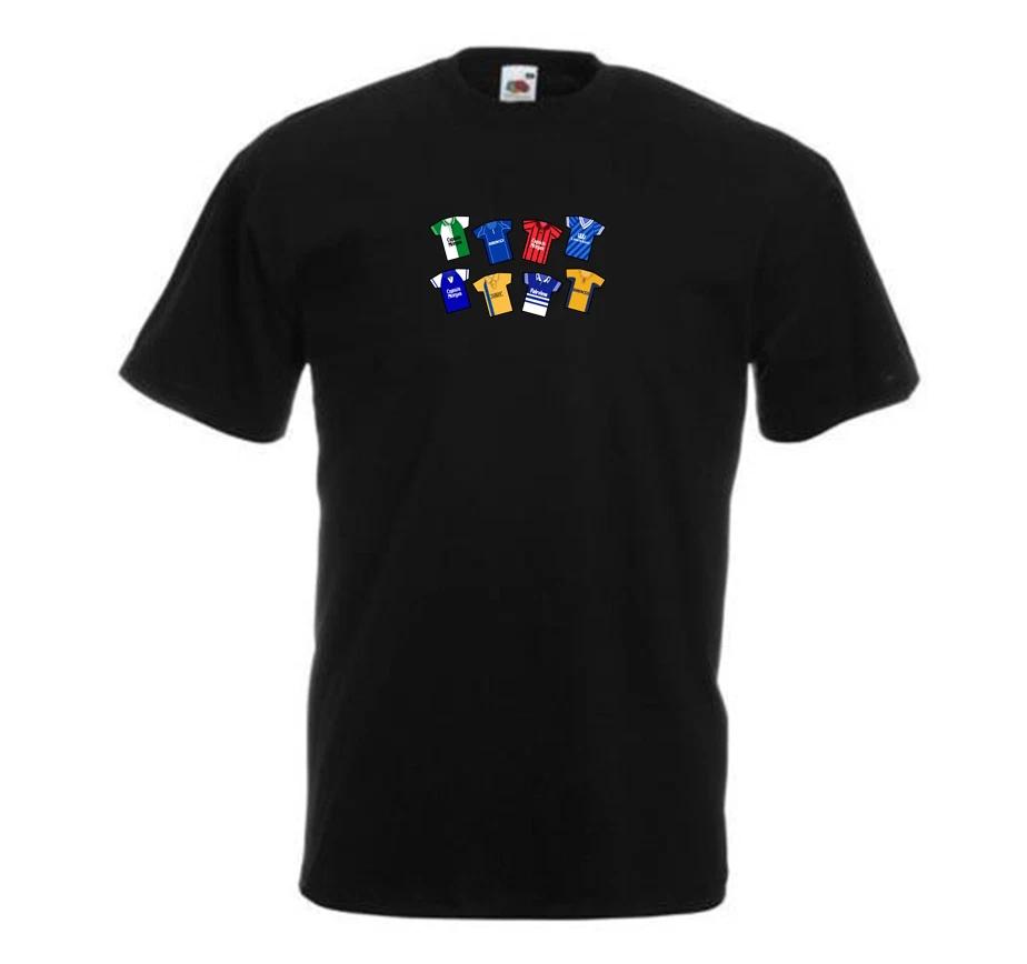 Millwall Retro Kits Black T-Shirt Adult tshirt Great Gift Classic Kits L