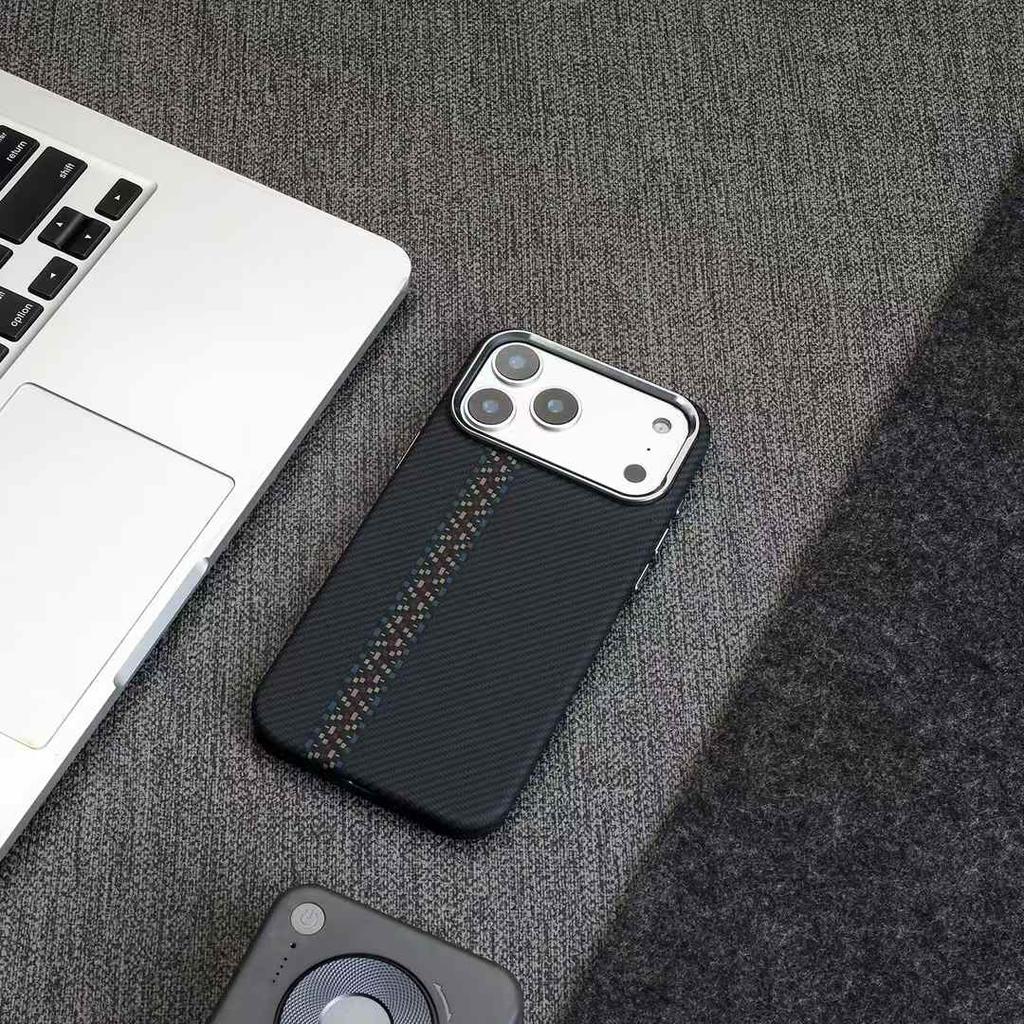 Luxury Carbon Fiber Texture Magnetic Case For IPhone 17 Pro Max Air 16 15 14 13 12 Pro Metal Lens Frame Button Shockproof Cover