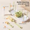 Silicone Baby Bottle Brush Set Flexible Feeding Bottle Cleaners Cup Cleaning Brushes  Travel