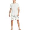 T Shirts Men's White Crew Neck Moderate Straight Fit DM8142-133