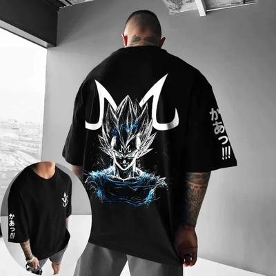 2026 Dragon Ball Unisex T-Shirt Vegeta Japanese Anime Summer Boy Short Sleeve Niche Loose Street Clothing Hip Hop Streetwear Oversized Tshirt