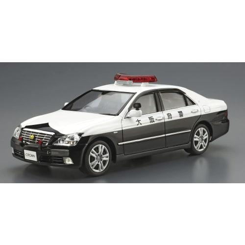 Aoshima Bunka Kyozai 1/24 Scale The Patrol Car Series No. 3 Toyota GRS182 Crown Patrol Car for Traffic Enforcement (2005) Plastic Model