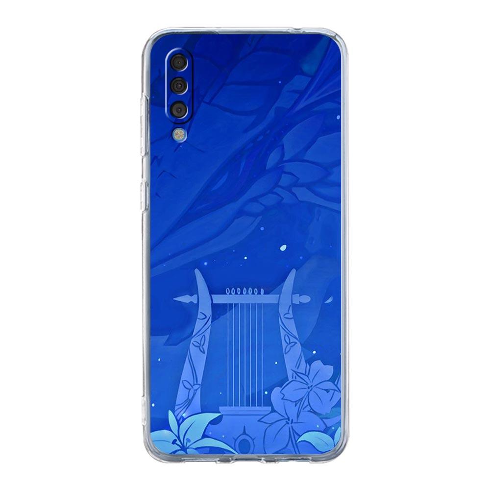 Etui na telefon dla Samsunga A14 A50 A70 A30 A40 A20E A10 A10S A20S A02S A04S A12 A22 A32 A34 A42 A52 5G A54 Pokrowiec z logo Genshin Impact