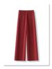 Women's High Waist Red Wide-Leg Sweatpants - Spring 2025 Collection