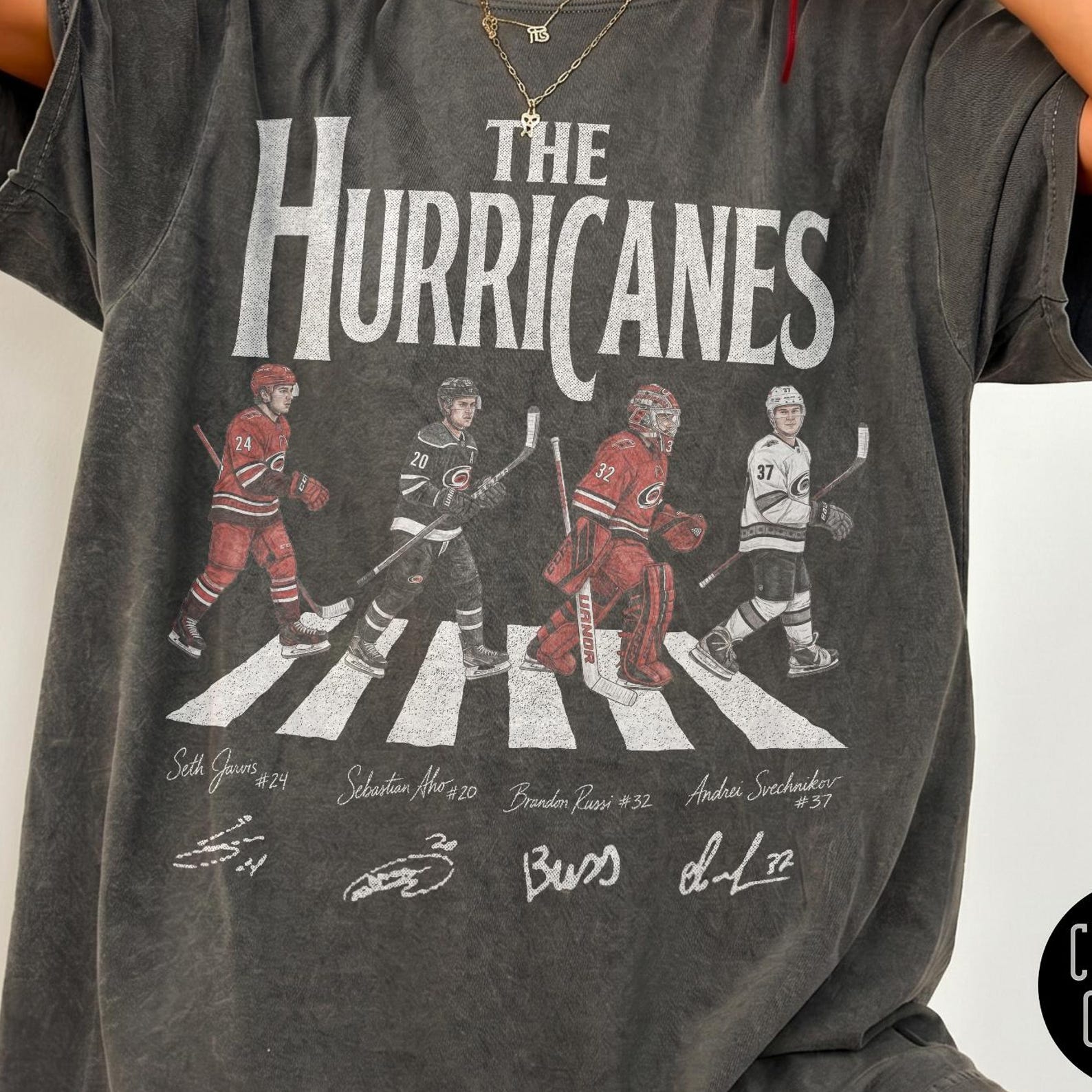 Carolina Walking Abbey Road Ice Hockey Comfort Colors® Shirt, Seth Jarvis Sebastian Aho Andrei Svechnikov Gift For Fan Hockey Unisex 3XL