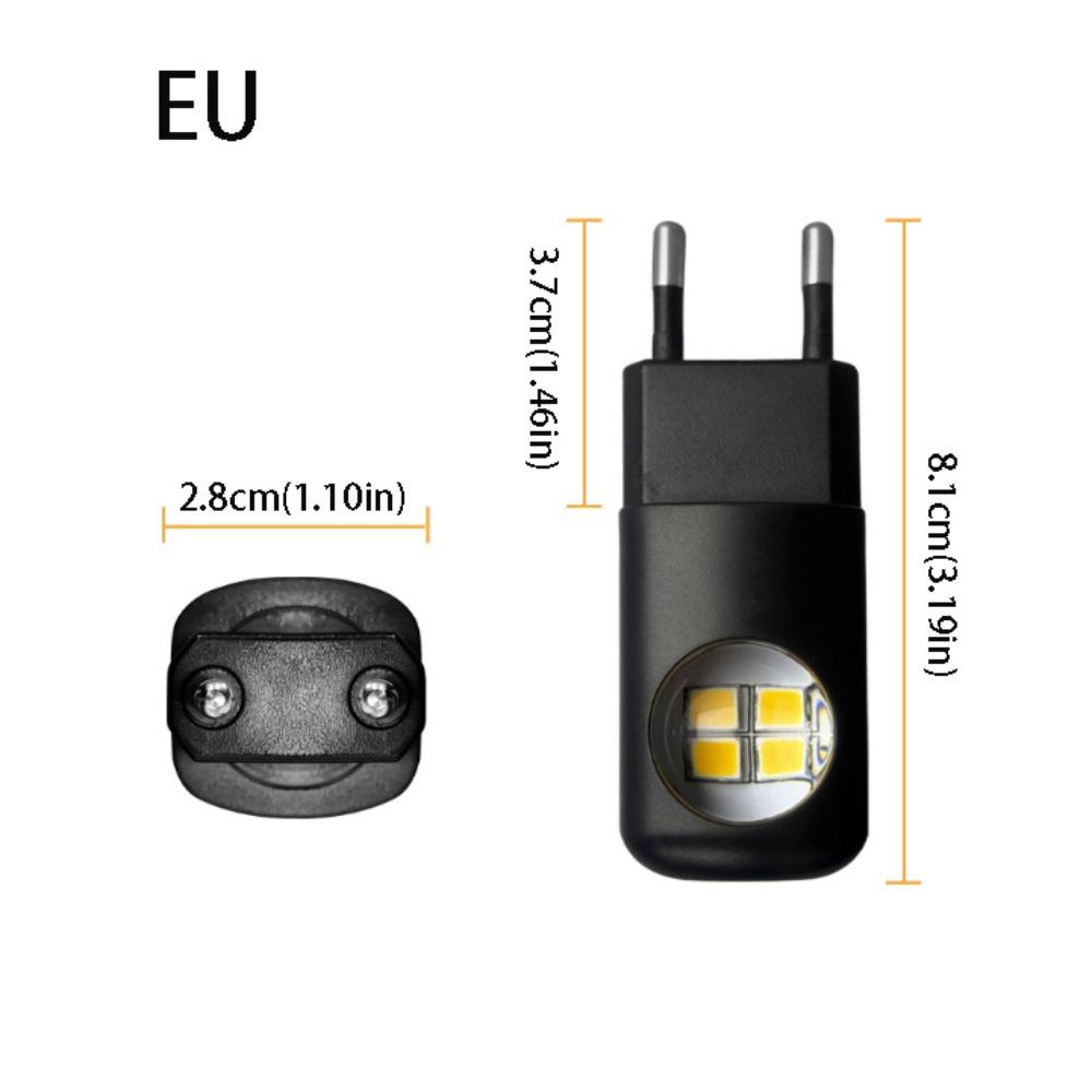 

Plug In Design LED Light Plug Auto Sensor Dusk To Dawn Wall Night Lamp LED Technology Wall Mount Night Light Plug Bedroom Use US black shell білий