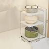 Carbon Steel Kitchen Storage Rack Multi-layer Lower Sink Cabinet Layered Pot Rack Kitchen Household Floor Lower Cabinet Storage