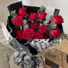 20 Blatt, schwarzes wasserfestes Geschenkpapier mit Blumenmuster, frische Blumen, Blumenstrauß, Geschenkverpackung, koreanischer Floristenbedarf, Geschenkpapier, Seidenpapier