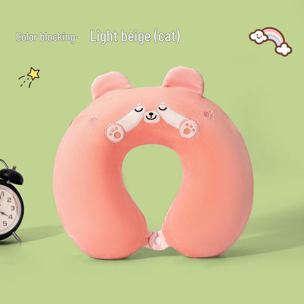 U-Shaped Memory Foam Neck Support Pillow with Custom Logo for Travel and Promotions