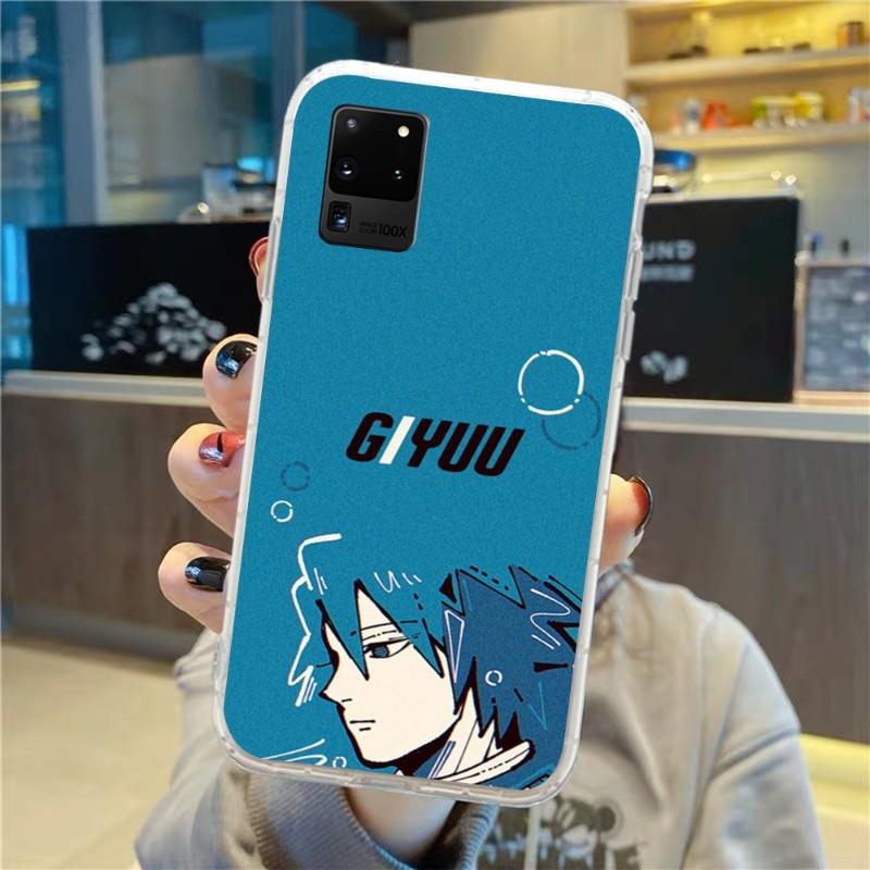 Demon Slayer Anime Handyhülle für Samsung Galaxy S10 S21 S22 Plus Ultra A91 A51 A21S A12 Transparente Handyhülle