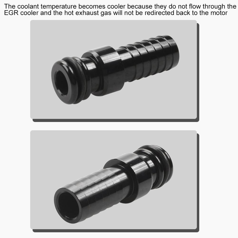 EGR-Kühler Drosselklappen-Entfernungs-Kit Passend für Dodge Ram 2500 3500 4500 5500 6.7L 1318Ohne EGR