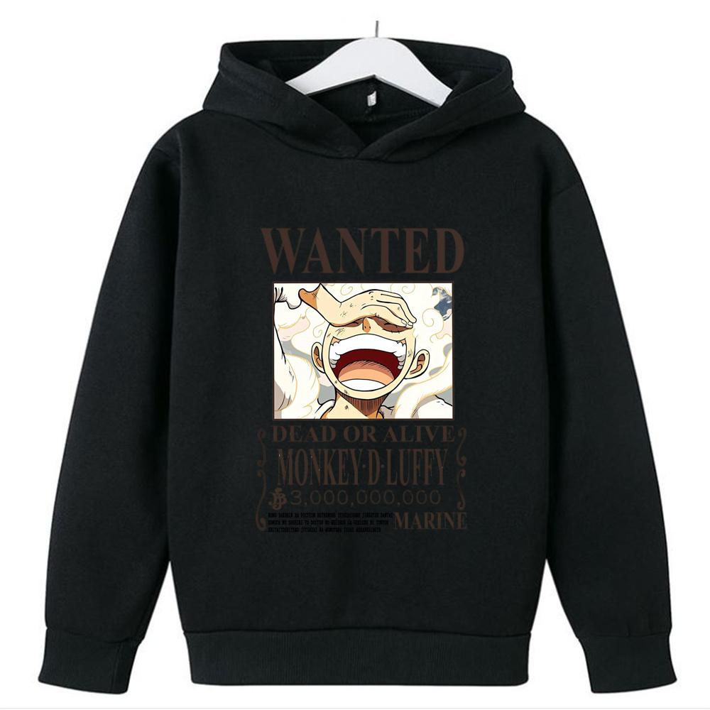

2024 One Piece Kids Luffy Hoodie Sweatshirt One Piece Boys Girls Sport Casual Sweeper Cosplay Costume Children Pullovers Tops 6XL