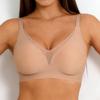 Seamless Mesh Wireless Bra for Women Gathered Lifting Anti-Sagging Comfort Intimates for Small Bust