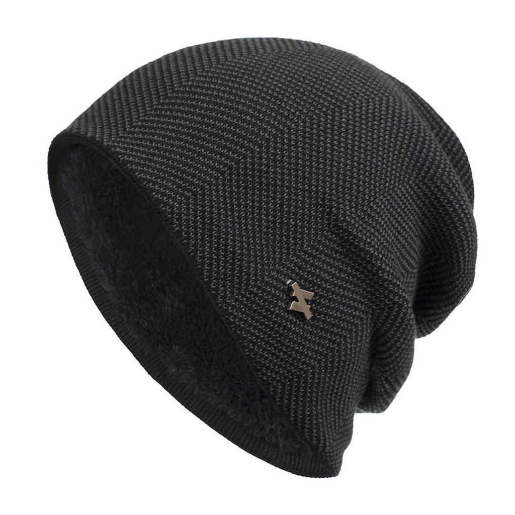Warm Winter Knit Beanie Fleece Lined Warm Hat for Men Women Unisex Cold Weather Snow Cap Thermal Cushion Soft Touch