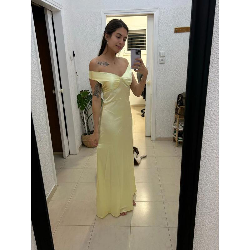 European Style Fashion Sexy Maxi Dress Elegant Wear Women Clothing Slim Fit XL