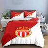 Red crown, AS Monaco crest. Bedding sets Duvet cover sets Duvet covers Pillowcases(1 * Duvet Cover 2 * Pillowcases without duvet insert)