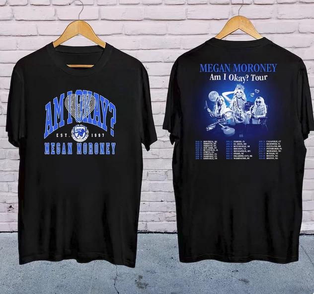 Megan Moroney Shirt, 2025 Megan Moroney Am I Okay Tour T-shirt. 2XL