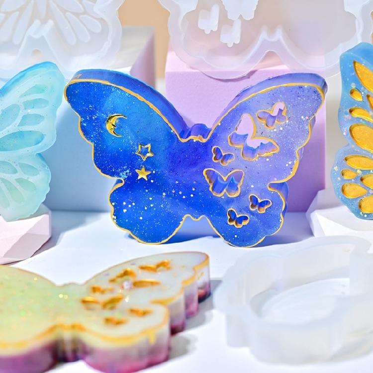 Handmade Silicone Molds Plasters Molds Butterfly Candle Molds Ornament Molds Casting Molds Epoxy Resin Molds