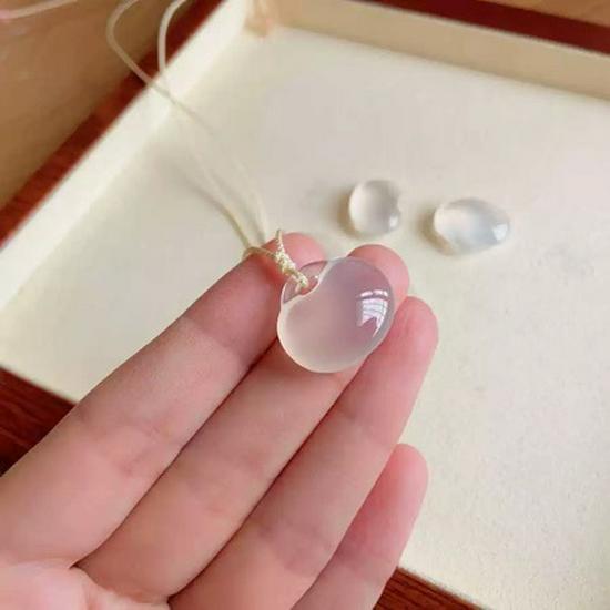 Natural Chalcedony Zodiac Pendant Necklace for All Ages