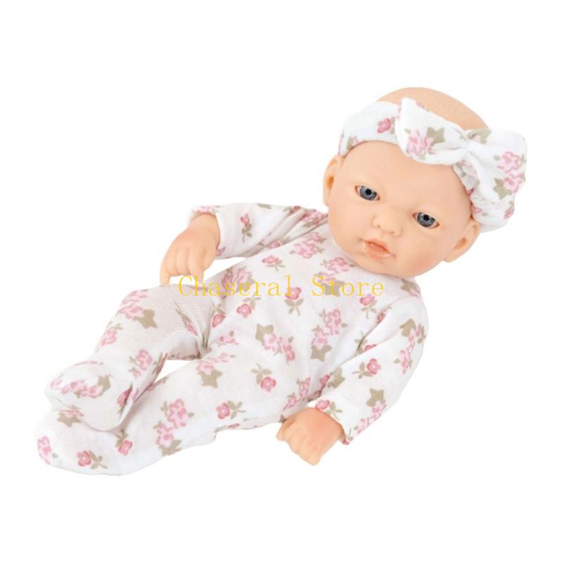 E7Ce 7In Collectible Doll Interactive Reborns Toy Washable Baby Doll New Parent Gifting Dolls Toddler Cuddle Educational Toy