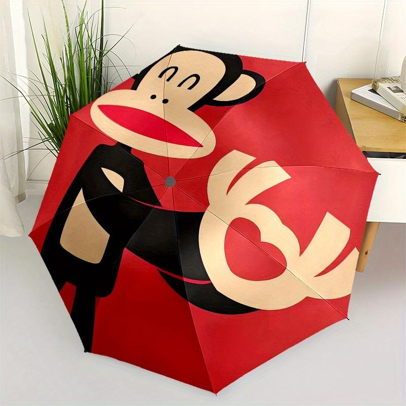 1pc Love Monkey Heart Gesture Umbrella with Plastic Handle,Suitable for All Seasons Home Travel Outdoor UmbrellaM1150