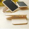 10Pcs Mini Wooden Blackboard Clamps Note Retangle Chalkboard Clip Tag Message Board for Wedding Party Paper Photo DIY