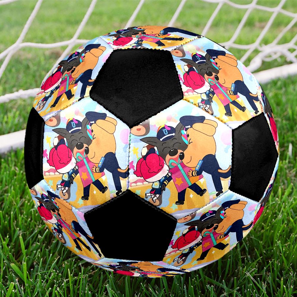 Sheriff Labrador Theme Size 5 Soccer Ball, Suitable for Both Indoor and Outdoor Matches, a Gift Suitable for Everyone.