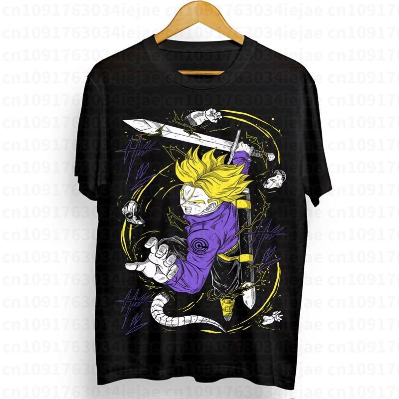 2026 Summer Dragon Ball Cotton Print TShirt New Unisexs Anime Print Style Comfortable and Casual