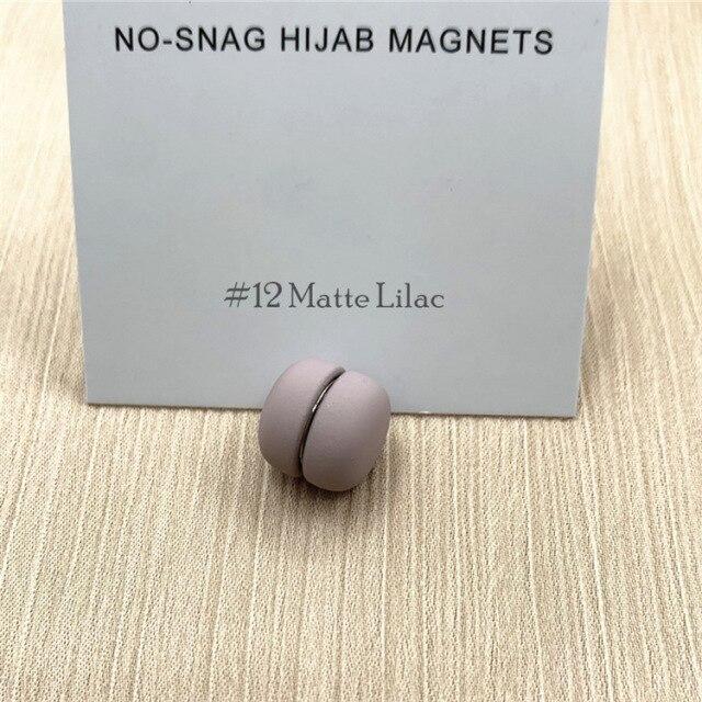 Matte Metall Hijab Schal Magnet Kein Haken Muslimische Frauen Magnetische Hijab Pins Islamische Pinless Sicherheit Kopftuch Broschen Zubehör