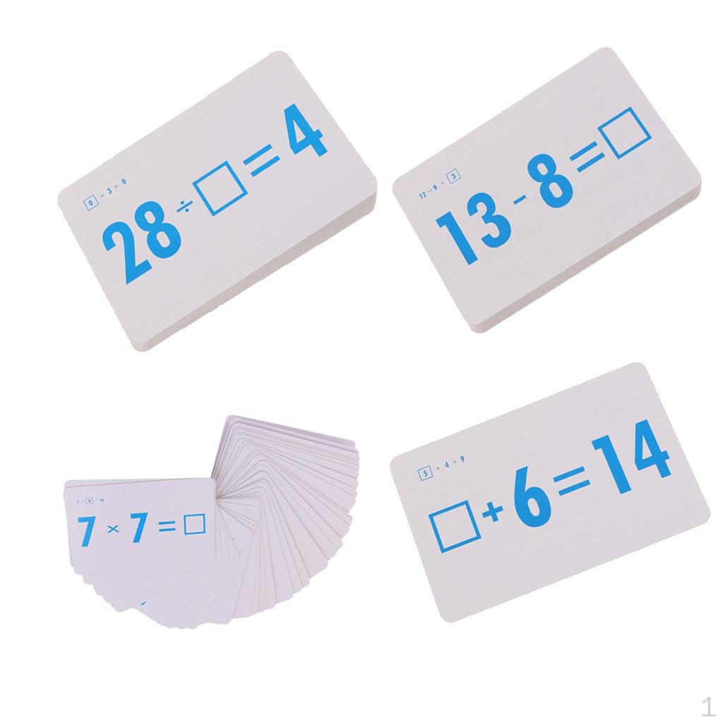 

144 штуки Детские обучающие математические карточки для начальной школы Учебные материалы