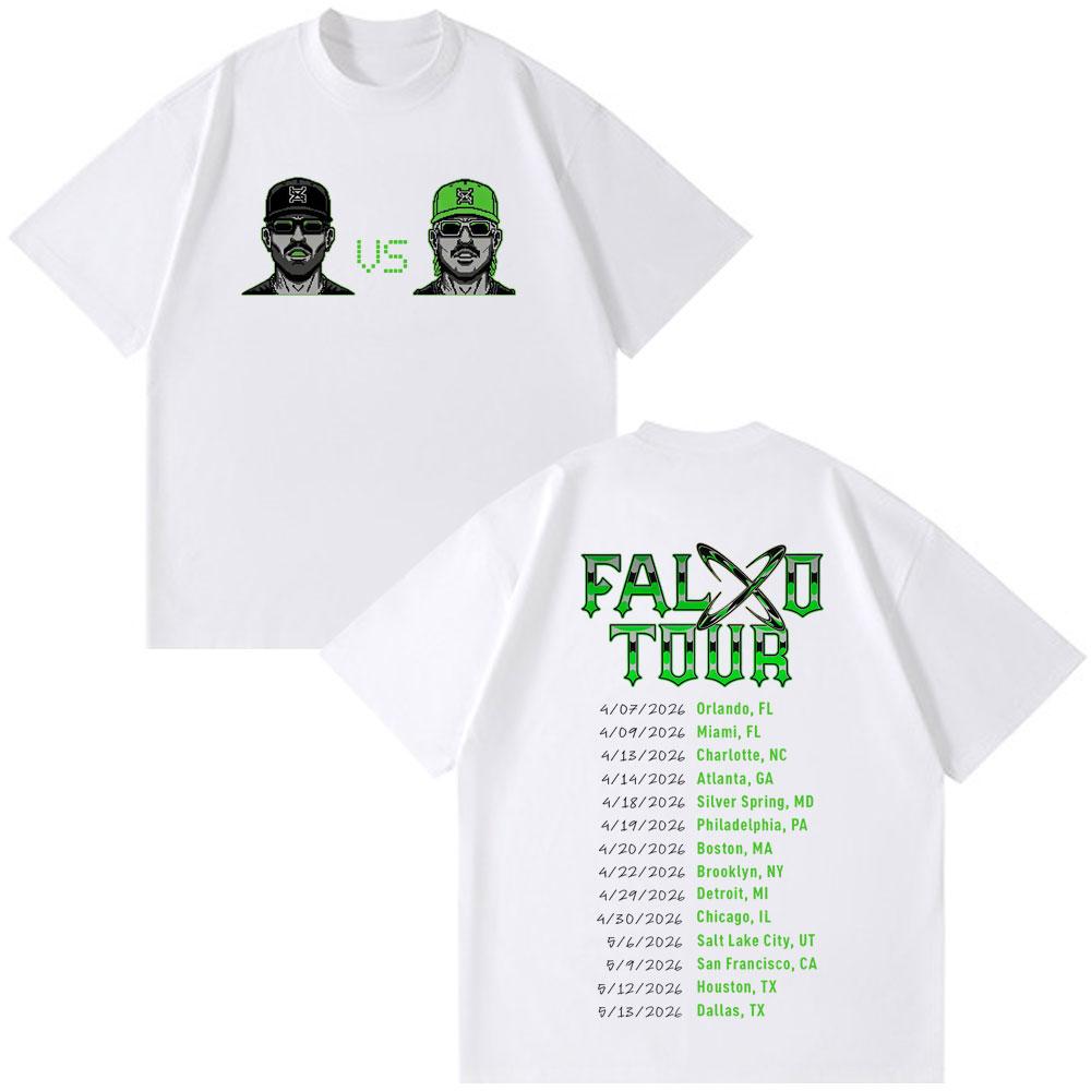 Rapper Feid Ferxxo Tour 2026 Graphic Tshirts Unisex Unisex Fashion Loose T Shirt Shortsleeved Hiphop Cotton Casual Tshirts Tops
