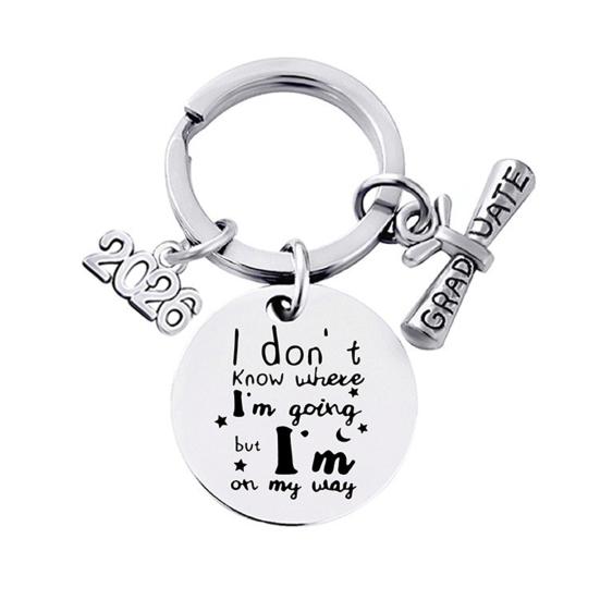 Keychain Pendant Class of 2026 Durable Stainless Steel Keepsake Nursing Law Students Keychain