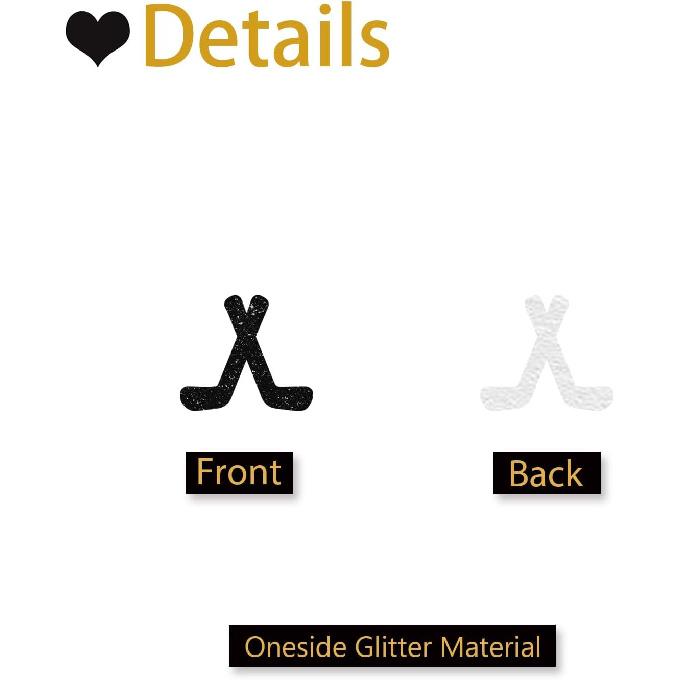 120 Hockey Confetti, Black Glitter Hockey Paper Confetti for Hockey Players Birthday Party, Hockey Ball Cut Out for Sports Theme Party Table