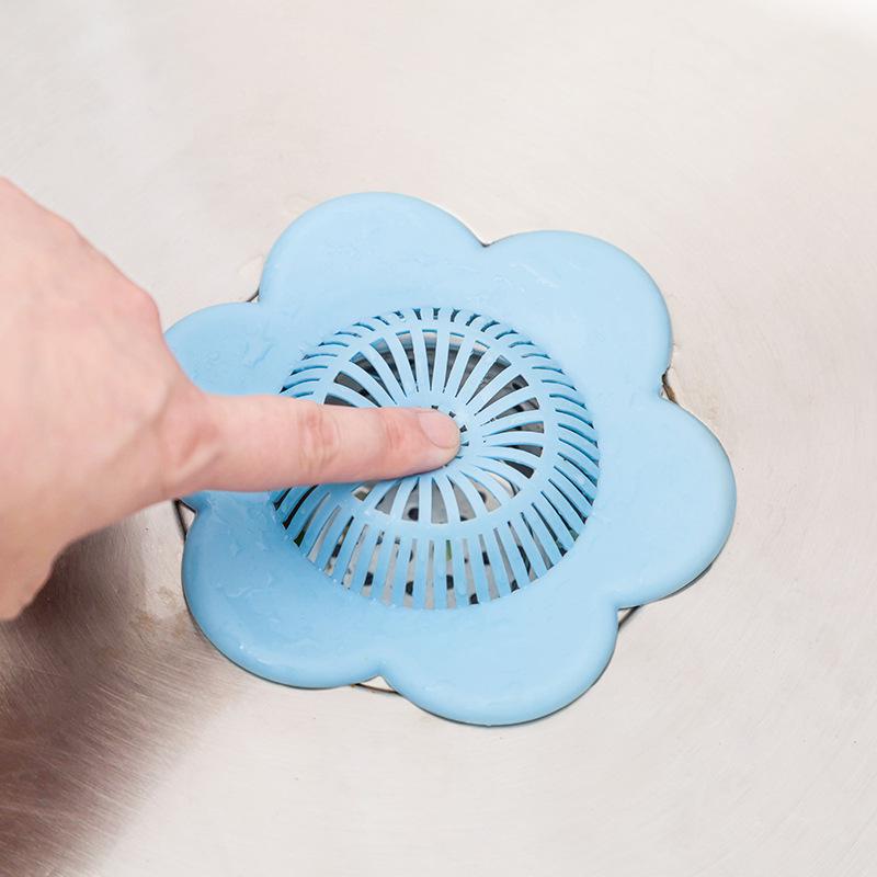 New Flower Design Kitchen Sink Drain Strainer Anti Block Filter Mesh for Dishwashing Bathroom Sink