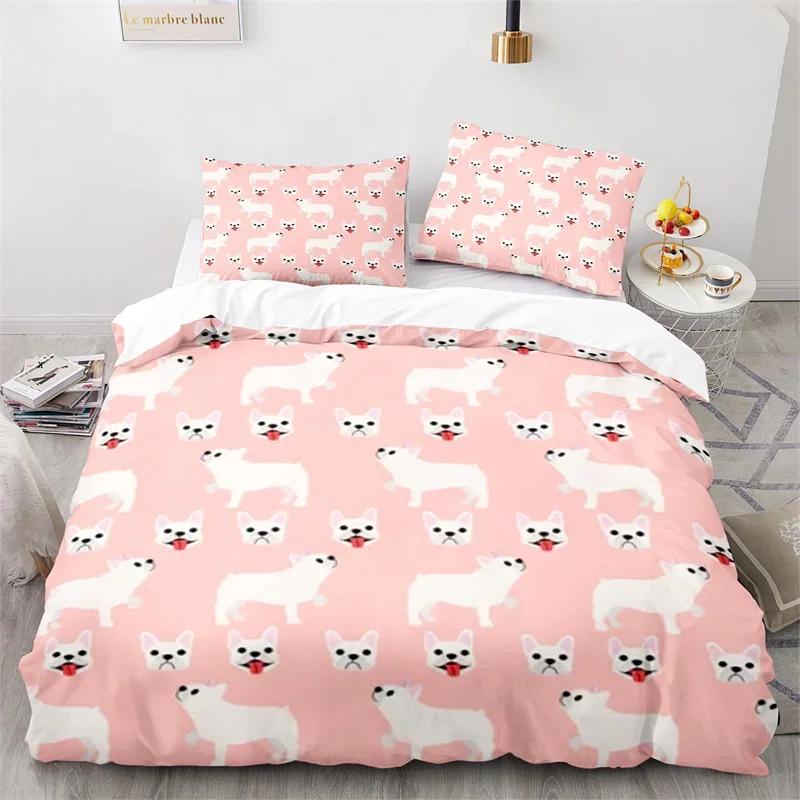 Cartoon Animal Duvet Cover King Twin For Kids Girls Boy Teen Kawaii Dinosaur Dog Comforter Cover Microfiber 3D Print Bedding Set